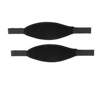 MotiveTech 2X Funda Acolchada Suave para Correa de Cabello para Máscara de Buceo, Equipo de Gafas de Natación, Negro