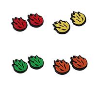 MotiveTech 4 Amortiguadores de Raquetas de Tenis con Forma de Llama, Multicolor02, como se Describe