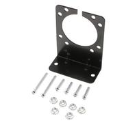 MotiveTech 6 Piezas Soporte de Montaje Conector 7 Vías Soporte Enchufe Remolque Soporte Toma Eléctrica Soporte Fijación Conector Estructura de Metal Dura, 5 piezas