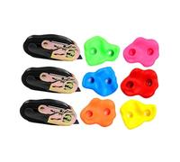 MotiveTech 6 Presas de Escalada para árboles para Niños, Roca Artificial, Correa de Reforzada, Agarre Ergonómico, Adecuadas para Actividades de Juego a, 6 Presas de Escalada