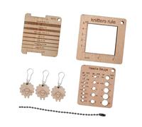 MotiveTech 7 Piezas Knitting Gauge Ruler Regla de Agujas para Tejido de Puntadas de Cuadrado Herramienta de Tarjeta de Tejido Marcador de Punt, 7 Uds., Individual