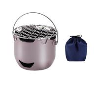 MotiveTech Acampada con Parrilla, Hornillo de Exterior, Cocina para Mochileros Y Barbacoa, Rosa Morado