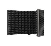 MotiveTech Aislador de Micrófono Ajustable con Filtro de Sonido de Espuma Absorbente para Podcasts Y Grabación, cinco paneles