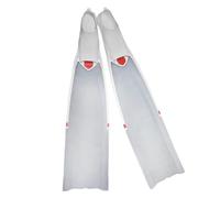 MotiveTech Aletas de Subacuática sin Equipo Ligeras Aletas de Buceo Transparentes Resistentes a la Corrosión para Hombres y Mujeres, Mar , Blanco Transparente , S Talla 36-38