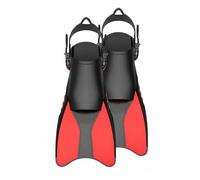 MotiveTech Aletas Snorkel Ajustables Propulsión Potente Aletas Buceo Talón Abierto Ligeras y Compactas Patas Rana Entrenamiento para Hombres , Rojo , XS 26-37