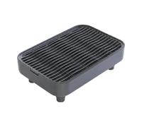 MotiveTech Alfombrilla para s Doble Capa Fácil Limpiar Tapete con Banja Recolectora a Prueba Líquido para Hogares Ornados, Gris Oscuro, con Patas