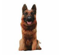 MotiveTech Almohada Decorativa Cojín Peluche de Perro Figuras 3D Zipper Extraíble Material Corto Suave Adecuado para Amantes de Mascotas Dormitorio de Niños, Pastor Alemán, 90cm
