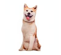 MotiveTech Almohada Decorativa Cojín Peluche de Perro Figuras 3D Zipper Extraíble Material Corto Suave Adecuado para Amantes de Mascotas Dormitorio de Niños, Shiba Inu, 70cm