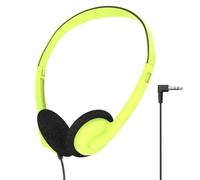 MotiveTech Auriculares con Cable Cómodos Audífonos, Verde | Ligeros, Auriculares con Almohadillas Espuma, Ajustables, para Clases en Línea, Oficina, Estudians, Oficinistas