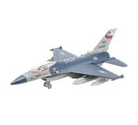 MotiveTech Avión a Escala de Metal Fundido con Efectos de Luz Y Sonido, Mecanismo de Retroceso, para Estante, Mesa O Chimenea, azul3C