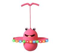 MotiveTech Ball Luminoso Reforzado Pelota Salto con Asa Pelota Equilibrio con Manillar para Niños, Rana