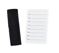 MotiveTech Bandeja de Paleta Manual para Extensiones de Pestañas, Práctica Y Resistente, con Correa de Muñeca Ajustable, Blanco de 8 a 15 Mm