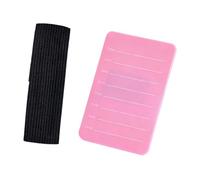 MotiveTech Bandeja de Paleta Manual para Extensiones de Pestañas, Práctica Y Resistente, con Correa de Muñeca Ajustable, Rojo Rosa de 8 a 15 Mm