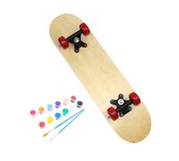 MotiveTech Blank Skateboard para Niños de Madera Natural Superficie Personalizable para Pintura DIY Juguete Deportivo Ligero y Fácil de, 80x20cm