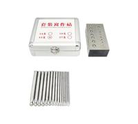 MotiveTech Bloque Embutir con Punzones Metálico Resistente, Juego Dados y Punzones para Joyería, Seguro, Herramientas, Orfebrería, Rectángulo