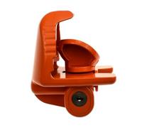 MotiveTech Bloqueador Enganche Remolque Antirrobo Bloqueo Enganche Remolque Compacto Bloqueador con Llaves para Estacionamiento, Almacenamiento, Viajes, Naranja