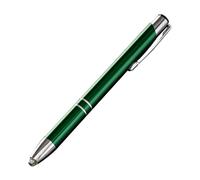 MotiveTech Bolígrafo con Luz LED para Escribir Bolígrafo de Punta Metálica 1.0mm con Retráctil y Luz Suave para Ambientes Oscuros Fácil de Desmontar y, Verde