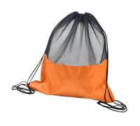 MotiveTech Bolsa de Malla para Baloncesto, Oxford, Profesional, Ligera, Informal, con Cordón, para Fútbol, Naranja