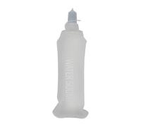 MotiveTech Botella de Agua Blanda Bolsa de Agua Portátil Deportiva Plegable de Silicona Y TPU Duradero Adecuada para Mochileros Campamentos Y Actividades, Claro 500ml