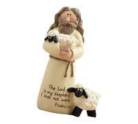 MotiveTech Buena Estatua Artística Escultura Mesa Figura Regalo Católico Jesús Estatuilla Regalo Religioso para Fiesta de Navidad Chimenea