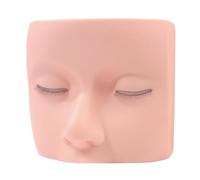 MotiveTech Cabeza de Maniquí de Pestañas, Práctica de Maquillaje, Maniquí de Párpados Multiusos, Pestañas Suaves, Cabeza de Entrenamiento para Extensión de Pesta