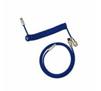 MotiveTech Cable de Extensión para Teclado Mecánico con Estructura Blindada Resistente al Uso Diario Conector Profesional y Estilo Moderno Adecuado para Oficina, Klein Blue, Type-c Port