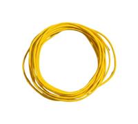 MotiveTech Cable para Guitarra Eléctrica Y Bajo, 3 Metros, con Revestimiento Trenzado para Potenciómetros, amarillo