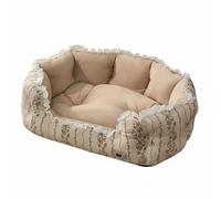 MotiveTech Cama para Mascotas Cama Sofá para Pequeño Cuna Colchón Cojín con Barandas Acolchadas Algodón PP Cómodo Adecuado para, Size to 1, Style to 1