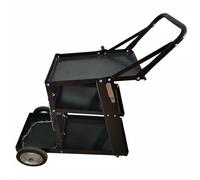 MotiveTech Carro de Soldadura Carro Soporte Carrito Estantería Marco de Metal con Ruedas para Desplazamiento y Espacios de Almacenaje Adecuado para Taller Garaje Fábrica