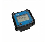 MotiveTech Caudalímetro Turbina Electrónico Caudalímetro Digital con Pantalla Pantalla Digital en Línea Medidor Flujo Turbina para Técnicos, Mecánicos, Talleres, 1-15 L/MIN