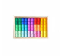 MotiveTech Children Sensory Blocks Juego Sensorial Tablero Didáctico Bloques de Acrílico Transparente Clasificación de Colores Percepción Motricidad Fina Adecuado para Actividades