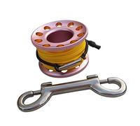 MotiveTech Clip de Carrete de Profesional para Buceo en Cuevas Y Naufragios con Broche, Rosado, Tal como se Describe