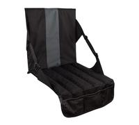 MotiveTech Cojín para Asiento de Estadio, Cojín para Gradas, Portátil, Ligero, Multiusos, con Respaldo, para Silla de Suelo, para Playa, Camping, Césped, Negro