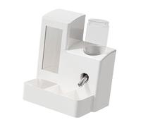 MotiveTech Comedero Automático 3 en 1 para Hámster, Estación de Alimentación Ligera Y Versátil, Contenedor de Terraza Automático para Chinchillas Y Conejos, Botella Blanca de 80 Ml