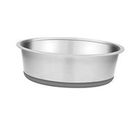 MotiveTech Comedero para Perros de Acero Inoxidable, Base de Silicona Antiahogo Y Antitragantamiento, Ideal para El Hogar Y Tiendas de Mascotas, 26cm