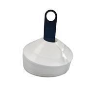 MotiveTech Conos/marcadores de Fútbol Multifuncionales, Paquete de 50 Unidades, Diseño ágil, Disponibles en 6 Colores, Blanco