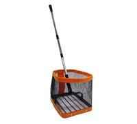 MotiveTech Contenedor para Recoger Pelotas de Tenis de Mesa, Ayuda para Recoger Pelotas, Caja de Almacenamiento con Capacidad para hasta 200 Pelotas, Naranja