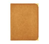MotiveTech Cubierta de menú de 12 con Estilo para Carta de vinos, portamenús de Bebidas, Carpeta de menús para Bar, MarrÓn