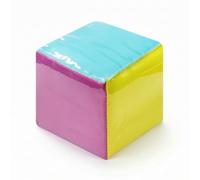 MotiveTech Dado Suave Infantil Dado Educativo Cubo de Actividades Dado de Bolsillo Dado de Aprendizaje con Ventanas Claras para Imágenes y Palabras Espuma y PVC
