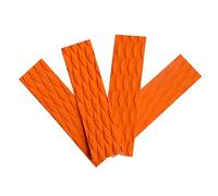 MotiveTech de 4 Almohadillas de Tracción Delanteras para Tabla de Surf - Reemplazo de Almohadilla de Agarre para Tabla de Surf Y Versátil - Vario, Naranja