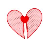 MotiveTech de Corazón de Valentín con Correa Elástica Y Angulares para Juegos de Simulación Y Espectáculos de Disfraces, Rosa