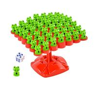 MotiveTech de Equilibrio con Forma de Rana para Niños, Juguete Matemático con 50 Ranas, Juguetes Educativos, Juego Interactivo para Padres E Hijos en Edad