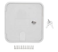 MotiveTech de Escotilla para Cable Tapa de Acceso Panel Pasacables Puerta con Cilindro Frontal Llave Incluida y Marco Interior Adecuada para Embarcaciones Talleres Salas de Servidores