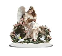 MotiveTech Decoración de ángel de Hadas Acrílico, Letrero Plano 2D Colorido para Chimenea, Gabinete, Porche