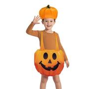 MotiveTech Disfraz de Calabaza de Halloween Traje Vestuario con Detalles de Calabaza Clásica Tirantes Anchos y Peso Liviano Transformación Rápida sin, TD-1184