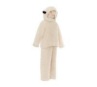 MotiveTech Disfraz de Halloween para Niños Conjunto de Cordero Cosplay Infantil Ropa Creativa de Oveja Blusa Manga Larga con Capucha y Adecuado para, XL