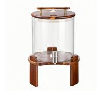 MotiveTech Dispensador Bebidas Vidrio Transparente Portátil Decantador Licor Práctico Dispensador para Entretenimiento en Casa, Cafés, Hoteles, 5L, Estilo B