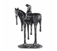 MotiveTech Estatua de Caballo Decorativa Escultura Figura Adorno Ornamento de Resina con Estilo Moderno y Patrones Adecuada para Decoración del Hogar Estudio Pasillo Mueble Auxiliar, M3