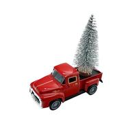 MotiveTech Estatua de de Navidad con Forma de Camión, Hecha de Resina Y Aleación de Madera, Figura Navideña, Decoración, Regalo, Adorno, Escultura para Esc, Árbol de Plata