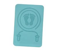 MotiveTech Esterilla Antideslizante para Saltar Alfombrilla de Cuerda para Saltar Tapete de Absorción de Impactos Colchoneta Fitness de Densidad Alta en TPE, Azul, Individual